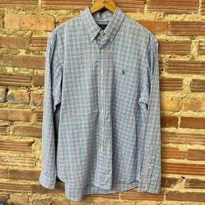 Men's Ralph Lauren L Plaid Button Dress Shirt